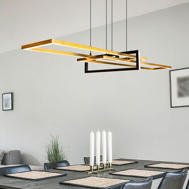 Mosadzné visiace svietidlo moderné, Hatun, 34 W, LED 3000 K