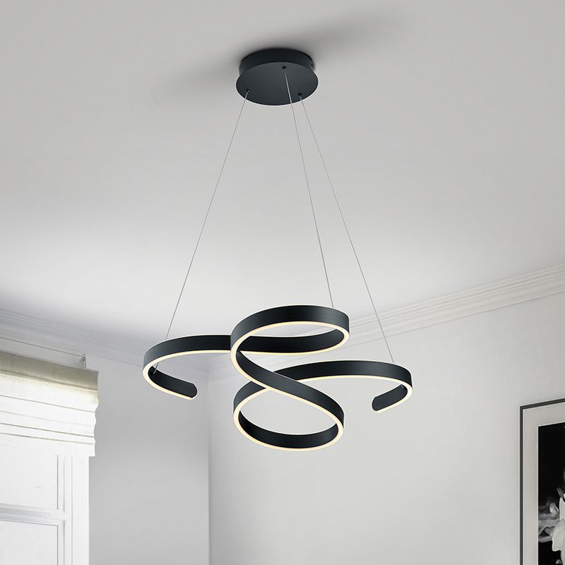 Antracité visiace svietidlo moderné, Davu, 52 W, LED 3000 K