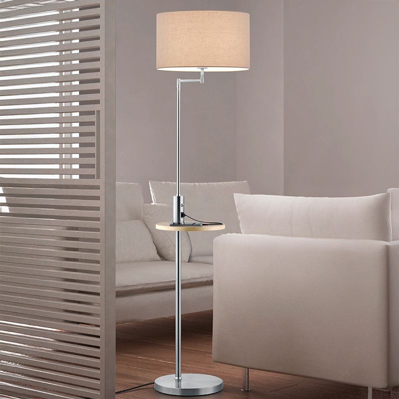 Niklová stojaca lampa moderná, Logiso