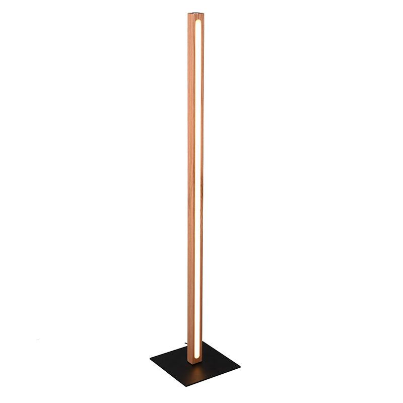 Drevená stojaca lampa na čítanie moderná, Kelley, 20 W, LED 3000 K, s vypínačom