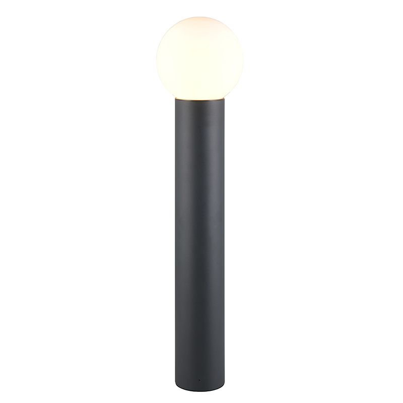 Antracitý záhradný stĺpik so senzorom pohybu moderný, Ouarda, IP44