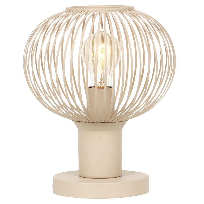 Béžová stolová lampa industriálna, Gjalt