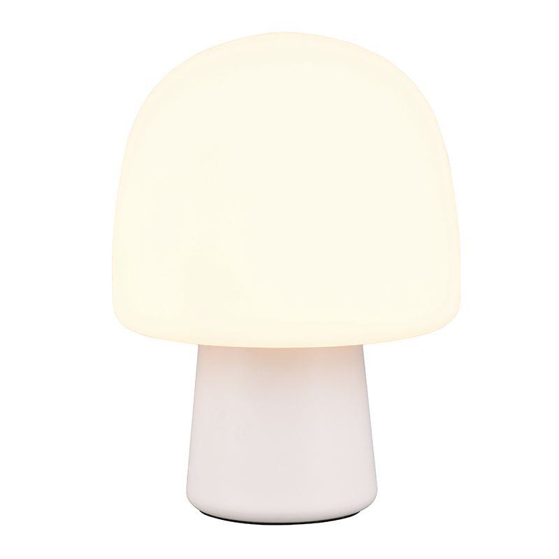 Biela stolová lampa moderná, Marloek