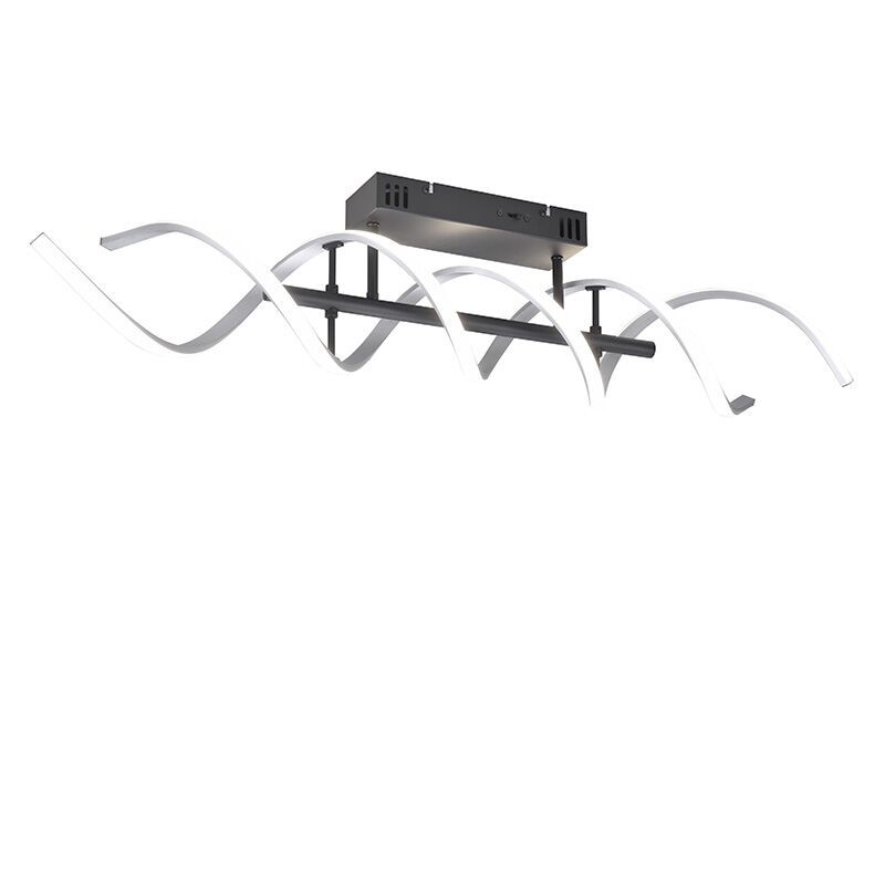 Chrómové stropné svietidlo dizajnové, Sylvian, 41 W, LED white switch, s 3-stupňovým stmievačom