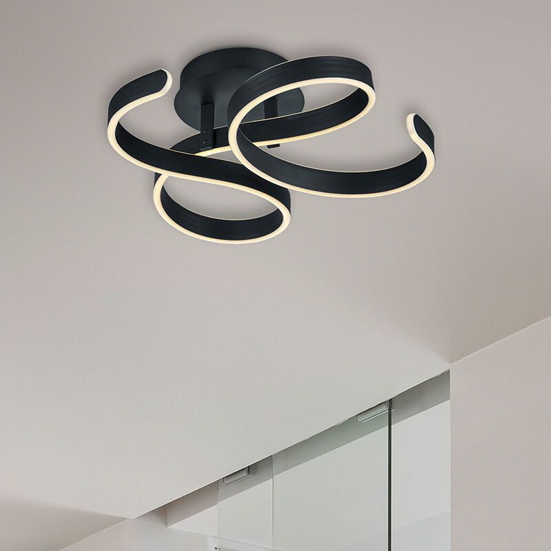 Antracitá stropná lampa moderná, Davu, 40 W, LED 3000 K Antracitá stropná lampa moderná, Davu, 40 W, LED 3000 K
