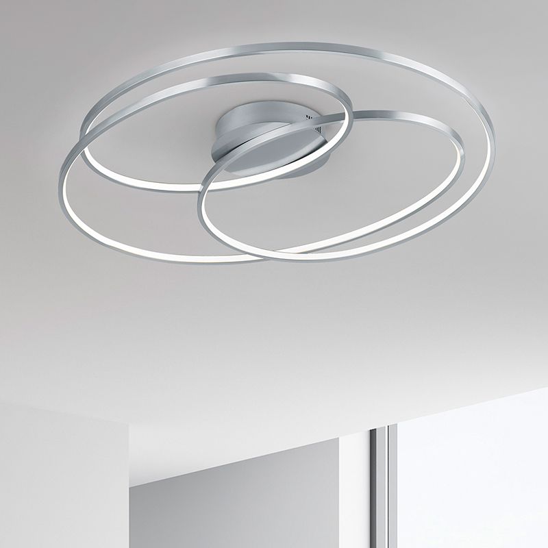 Niklová stropná lampa moderná, Sabra, 38 W, LED 3000 K
