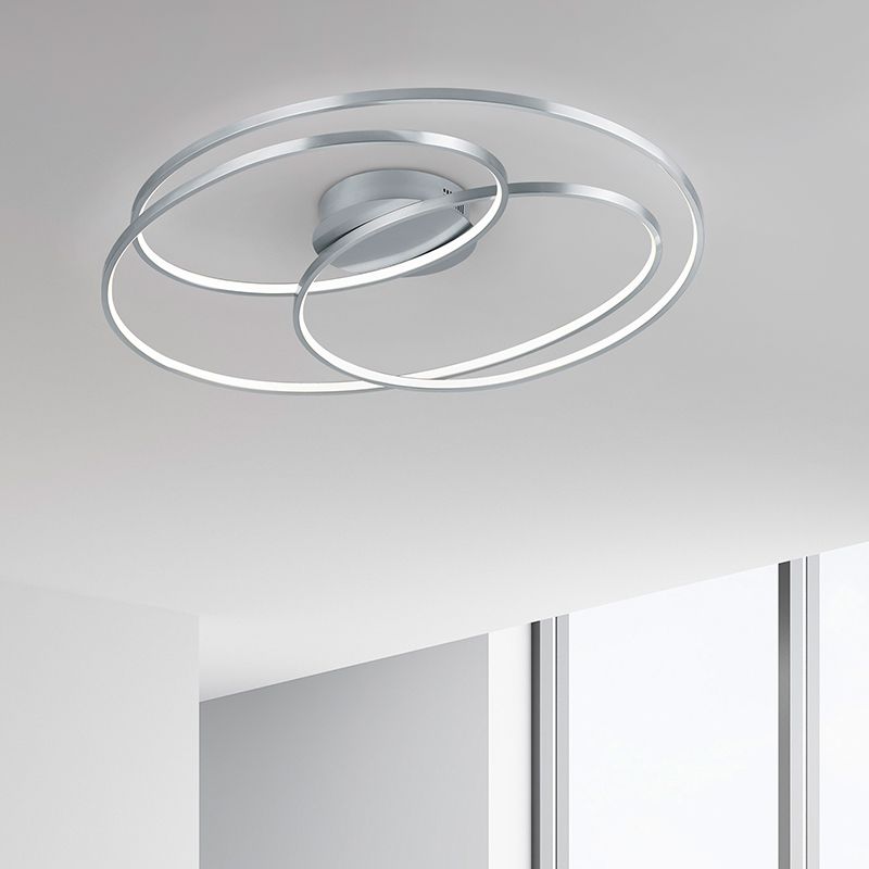 Niklová stropná lampa moderná, Sabra, 50 W, LED 3000 K