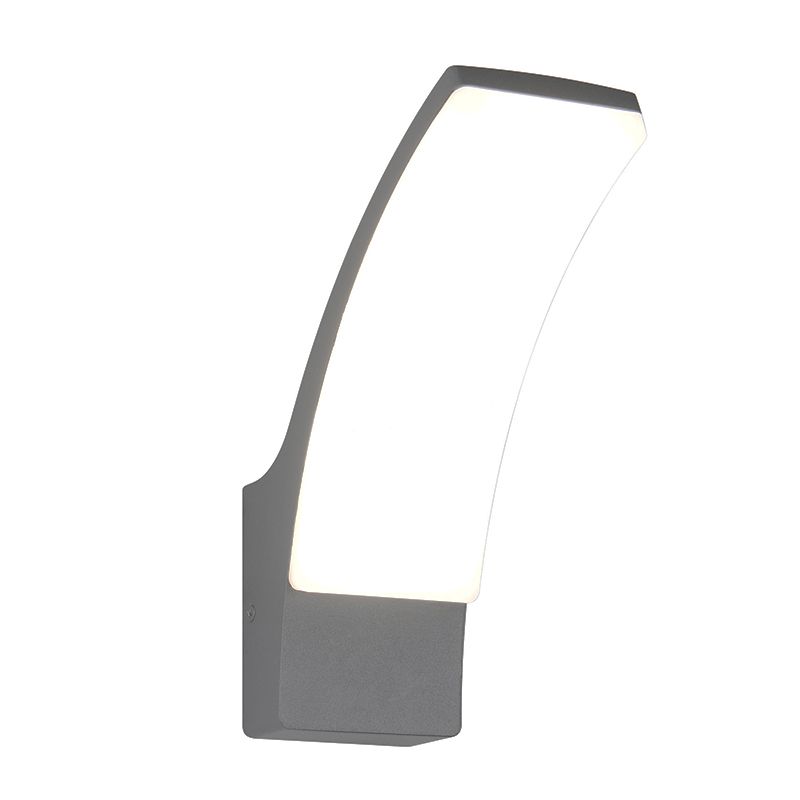 Antracité vonkajšie svietidlo moderné, Popke, 12,5 W, LED 4000 K, IP44
