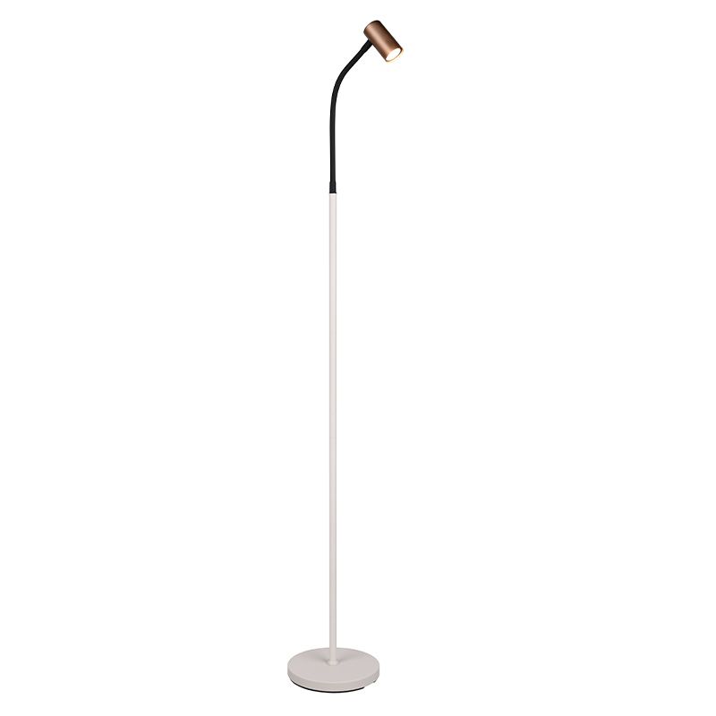 Hnedá stojaca lampa moderná, Suradj, s vypínačom