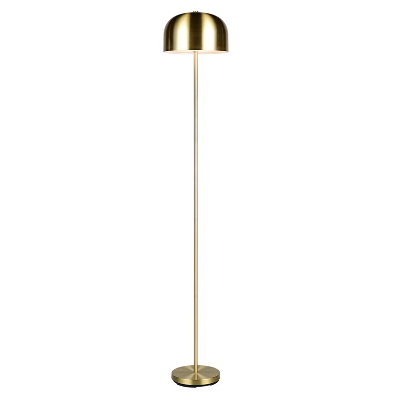 Mosadzná nabíjateľná stojaca lampa moderná, Dustin, 2,5 W, LED 3000 K, s 3-stupňovým stmievačom