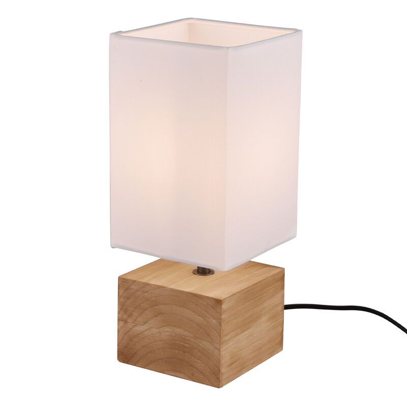 Hnedá stolová lampa moderná, Job, s vypínačom