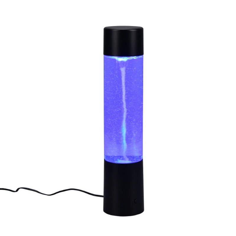 Čierna stolová lampa moderná, Mehdi, 1 W, LED RGB, s vypínačom Čierna stolová lampa moderná, Mehdi, 1 W, LED RGB, s vypínačom