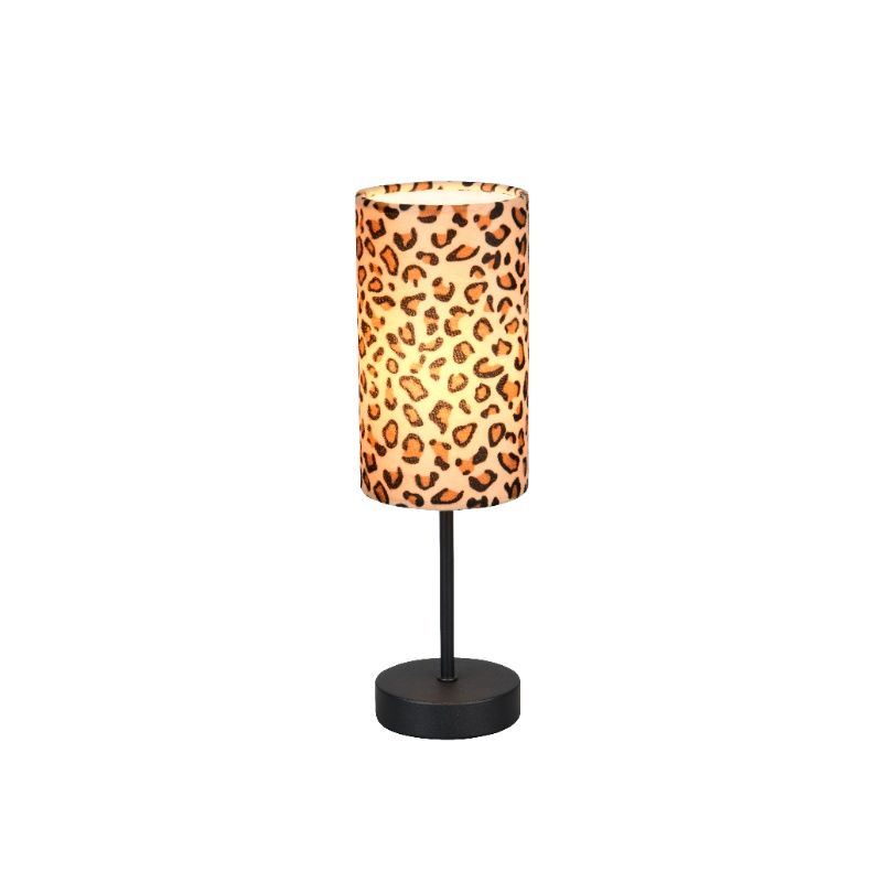 Hnedá stolová lampa moderná, Viton, s vypínačom