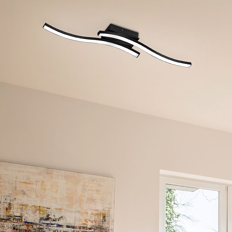 Čierna stropná lampa moderná, Go, 5 W, LED 3000 K