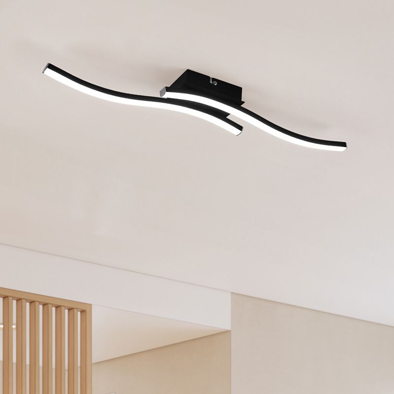 Čierne stropné svietidlo moderné, Go, 5 W, LED 4000 K