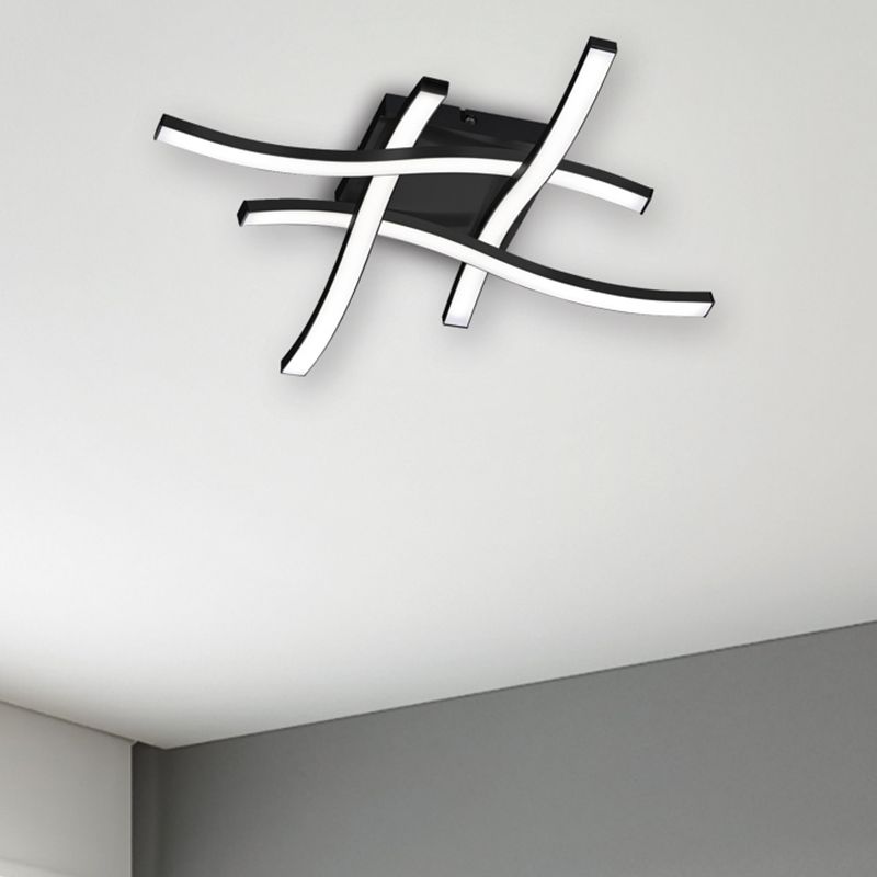 Čierna stropná lampa moderná, Go, 5 W, LED 3000 K