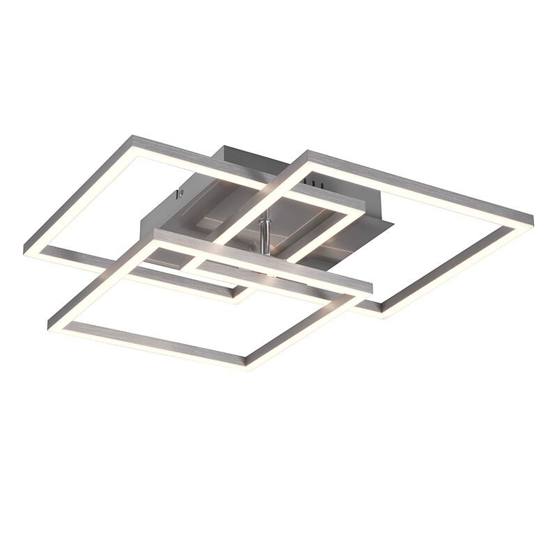 Niklová stropná lampa moderná, Bibiana, 28 W, LED nastaviteľný od teplej po studenú bielu, s diaľkovým ovládačom