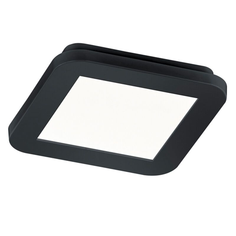 Čierne stropné svietidlo do kúpeľne moderné, Gistrup, 10 W, LED 3000 K, IP44