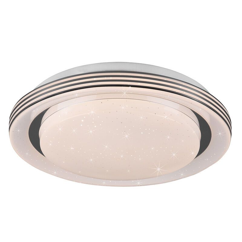 Biela stropná lampa moderná, Alpha, 10,5 W, LED nastaviteľný od teplej po studenú bielu, s diaľkovým ovládačom