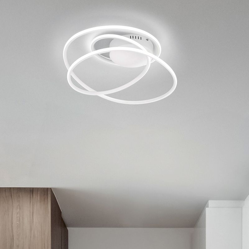 Biela stropná lampa dizajnová, Marell, 36 W, LED 4000 K, s 3-stupňovým stmievačom