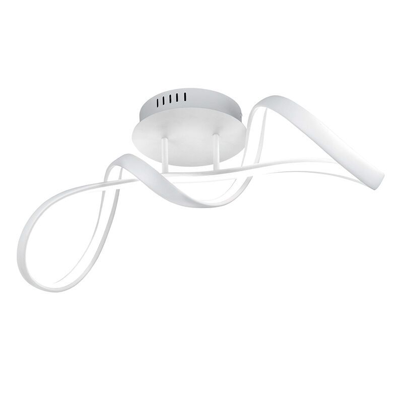 Biele stropné svietidlo dizajnové, Renso, 28 W, LED 4000 K, s 3-stupňovým stmievačom Biele stropné svietidlo dizajnové, Renso, 28 W, LED 4000 K, s 3-stupňovým stmievačom