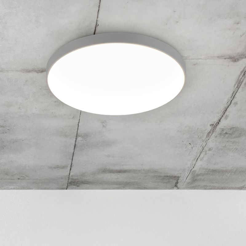 Sivá stropná lampa plastová, Sharde, 18 W, LED 4000 K, IP44