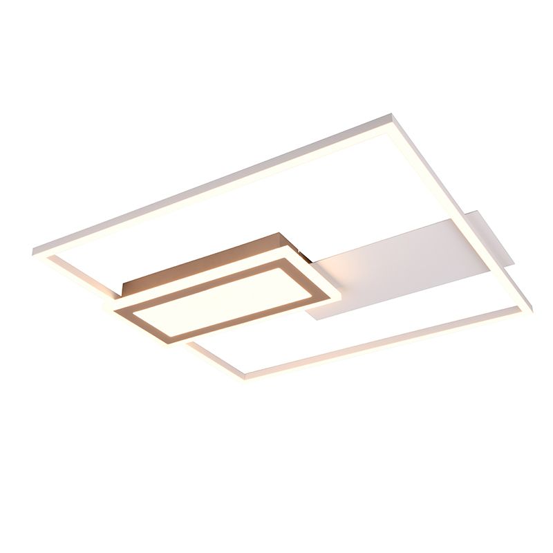Sivá stropná lampa dizajnová, Shun, 32 W, LED nastaviteľný od teplej po studenú bielu