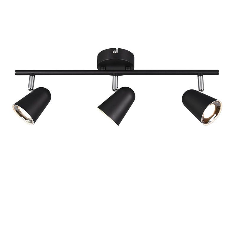 Čierne stropné bodové svetlo moderné, Taj, 3 W, LED 3000 K