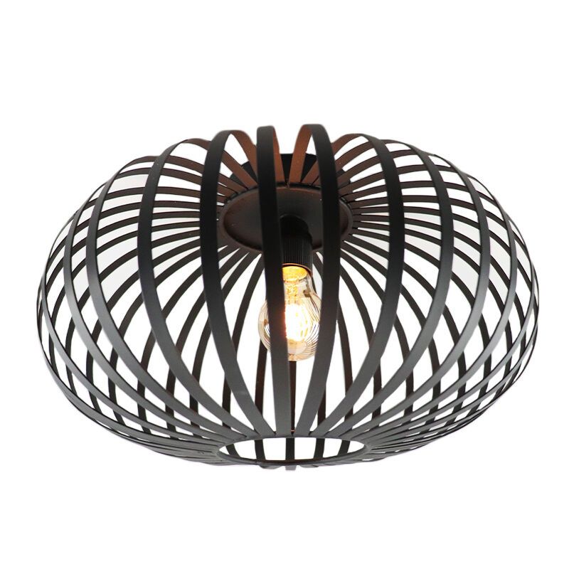 Industriálna stropná lampa čierna, Lieve