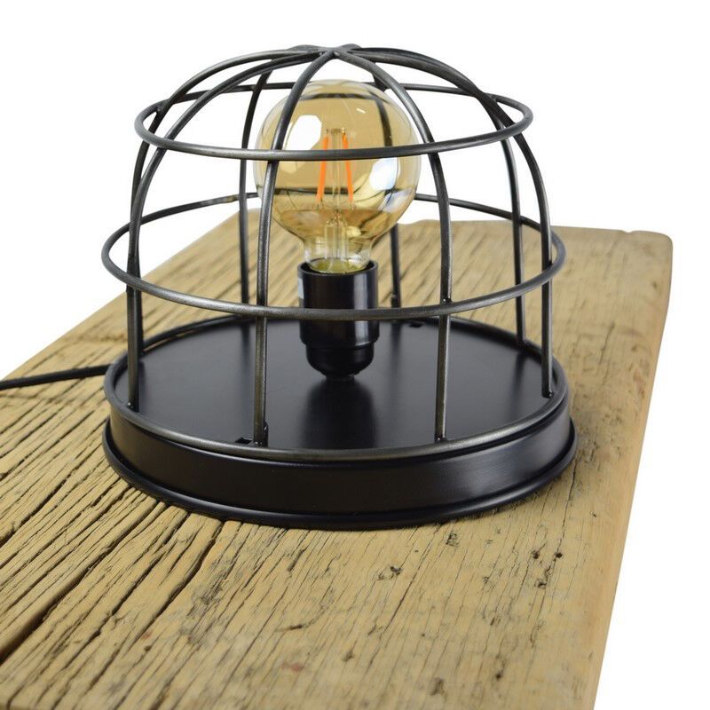Industriálna stolová lampa čierna, Nova, s vypínačom Industriálna stolová lampa čierna, Nova, s vypínačom