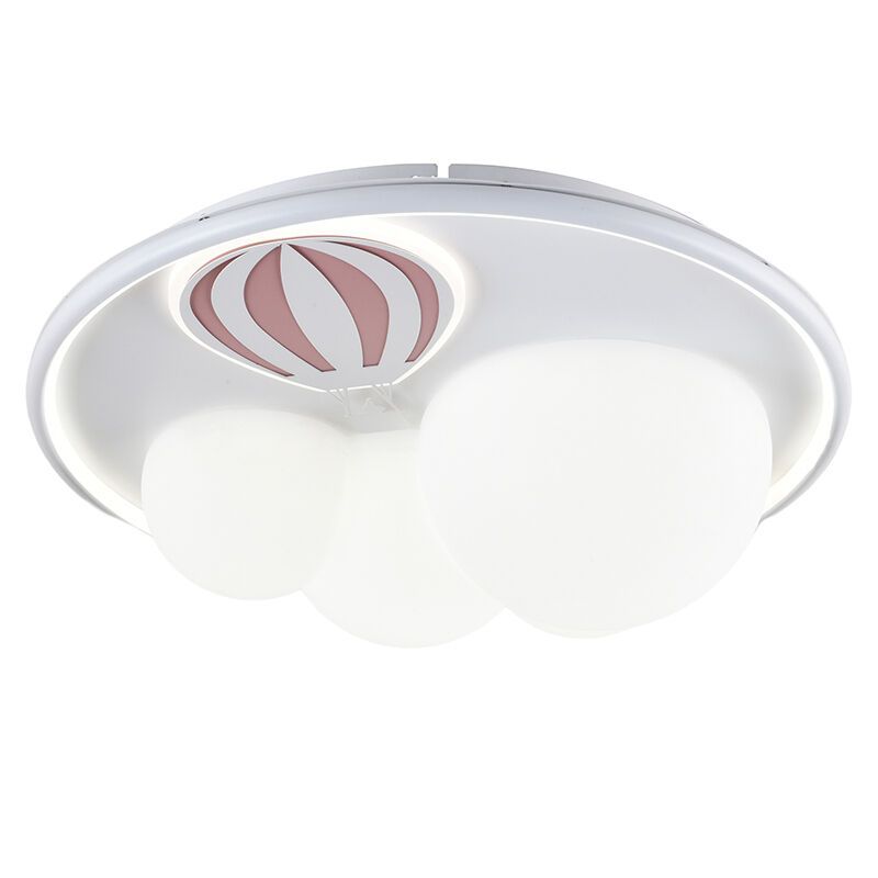 Kovové stropné svietidlo do detskej izby ružové, Balloon, 42 W, LED 3000 K, s 3-stupňovým stmievačom Kovové stropné svietidlo do detskej izby ružové, Balloon, 42 W, LED 3000 K, s 3-stupňovým stmievačom