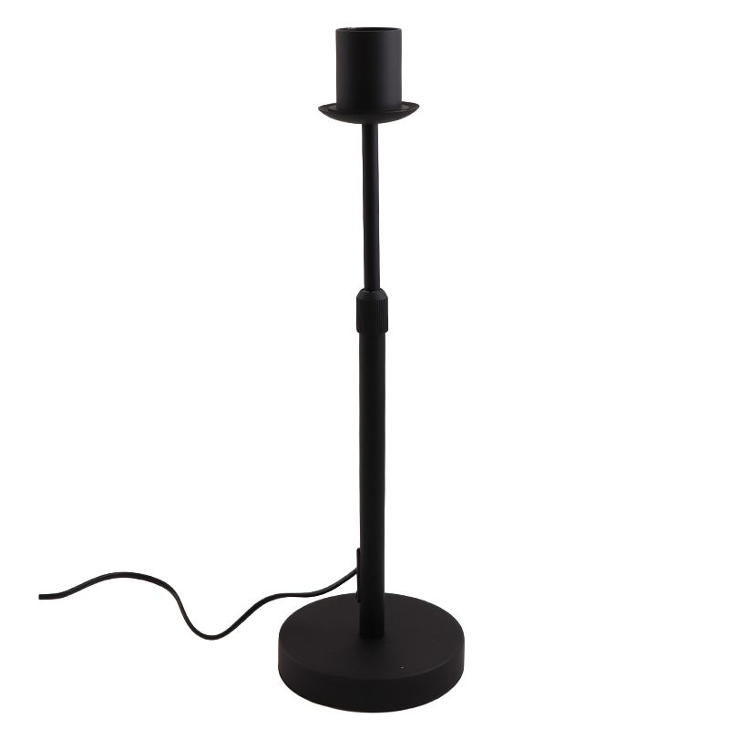 Hliníková stolová lampa bez tienidla čierna, Rika Hliníková stolová lampa bez tienidla čierna, Rika