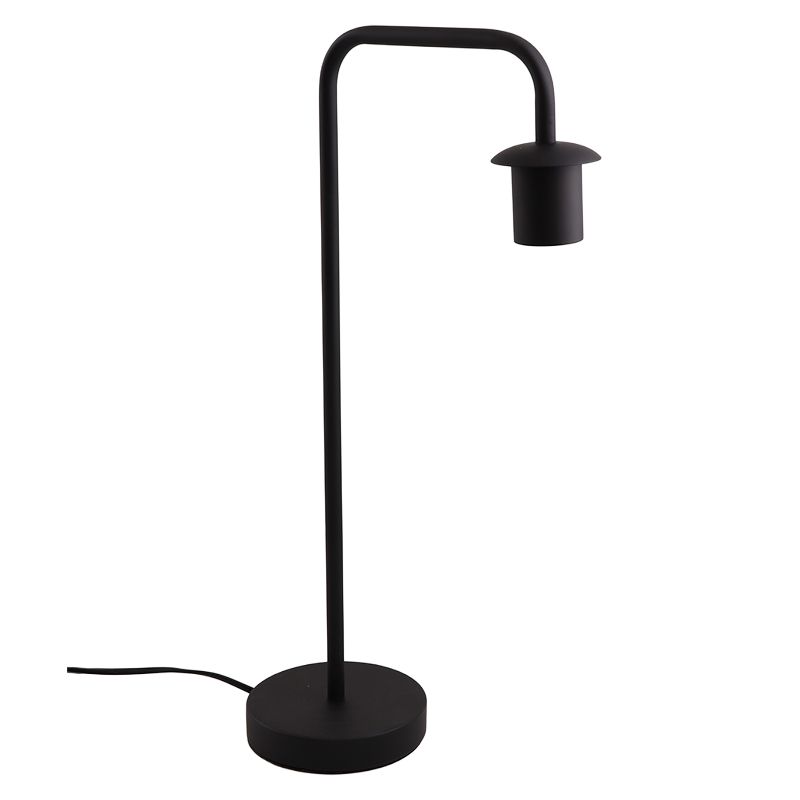 Hliníková stolová lampa bez tienidla čierna, Rika