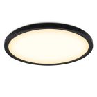Plastová stropná lampa čierna, Shona, 22 W, LED 3000 K, s 3-stupňovým stmievačom
