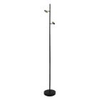 Hliníková stojaca lampa bez tienidla čierna, Rika
