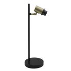 Hliníková stolová lampa bez tienidla čierna, Rika