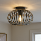 Industriálna stropná lampa sivá, Lieve