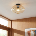 Dizajnová stropná lampa jantárová, Charlois