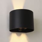 Moderné up down nástenné svietidlo čierne, Dion, 6 W, LED 2700 K, IP54