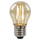 Stmievateľná LED žiarovka E27 Olucia Melchis, jantárová, P45, 2W, 2200K