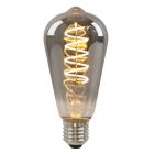 Stmievateľná LED Edison žiarovka E27 Olucia Tuelo, sivá, 4W, 2200K