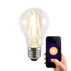 Inteligentná LED žiarovka E27 Olucia Yona, A60, 5W, stmievateľná až teplá