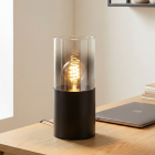 Moderná stolová lampa čierna, Huy, s vypínačom