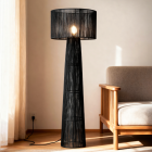 Kovová stojaca lampa čierna, Sanny, s vypínačom