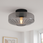 Dizajnová stropná lampa sivá, Sevda