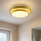 Moderné stropné svietidlo do kúpeľne zlaté, Jaro, 12 W, LED 3000 K, IP44