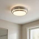 Moderné stropné svietidlo do kúpeľne niklové, Jaro, 12 W, LED 3000 K, IP44