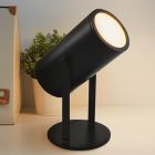 Moderná nabíjateľná stolová lampa čierna, Elko, 2 W, LED 3000 K, s vypínačom