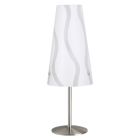 Plastová stolová lampa biela, Nayra