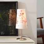 Plastová stolová lampa chrómová, Nayra